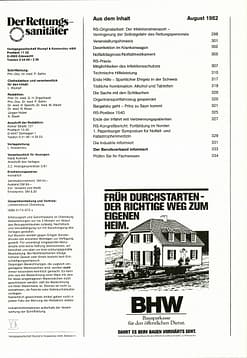 Der Rettungssanitäter 08/1982