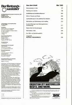 Der Rettungssanitäter 05/1983