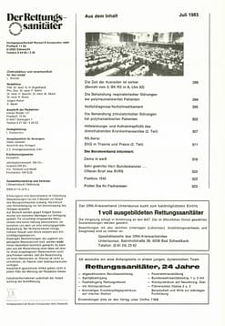Der Rettungssanitäter 07/1983