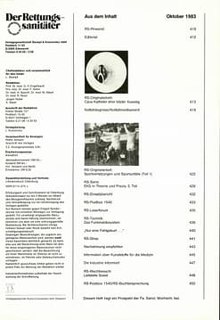 Der Rettungssanitäter 10/1983