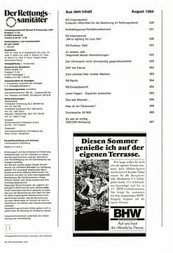 Der Rettungssanitäter 08/1984
