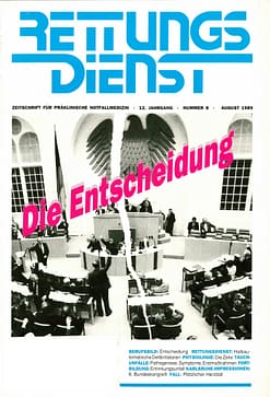 RETTUNGSDIENST 08/1989