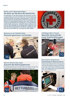 Rettungsdienst 9/2017 - 40 Jahre Rettungssanitäter