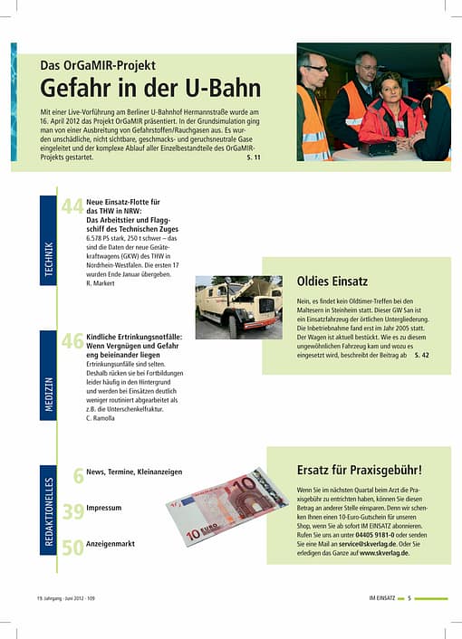 IM EINSATZ 03/2012 - Bestandsaufnahme beim Wasserrettungsdienst
