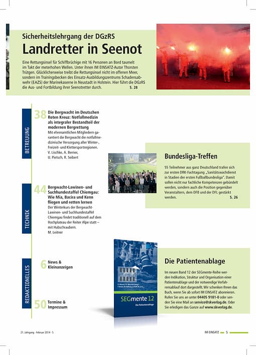 IM EINSATZ 01/2014 - Hilfe für Gipfelstürmer in Flipflops