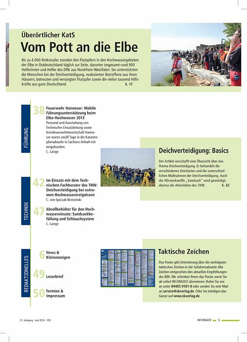 IM EINSATZ 03/2014 - Grenzenlose Fluthilfe
