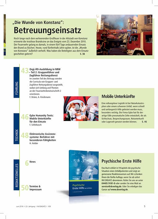 IM EINSATZ 03/2016 - Katastropheneinsätze in anderen Ländern
