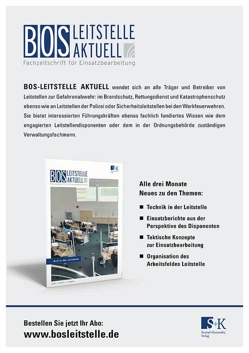 BOS LEITSTELLE AKTUELL 3/2012 - Arzt in der Leitstelle