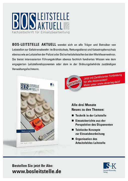 BOS LEITSTELLE AKTUELL 2/2013 - Risikomanagement