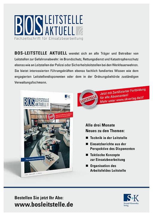 BOS LEITSTELLE AKTUELL 1/2015 - Personalentwicklung