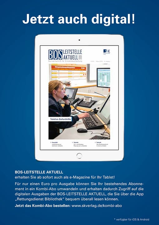 BOS LEITSTELLE AKTUELL 1/2016 - Zusammenarbeit und Kooperation
