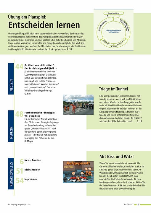 IM EINSATZ 04/2004 - Lifesaving im Verbund