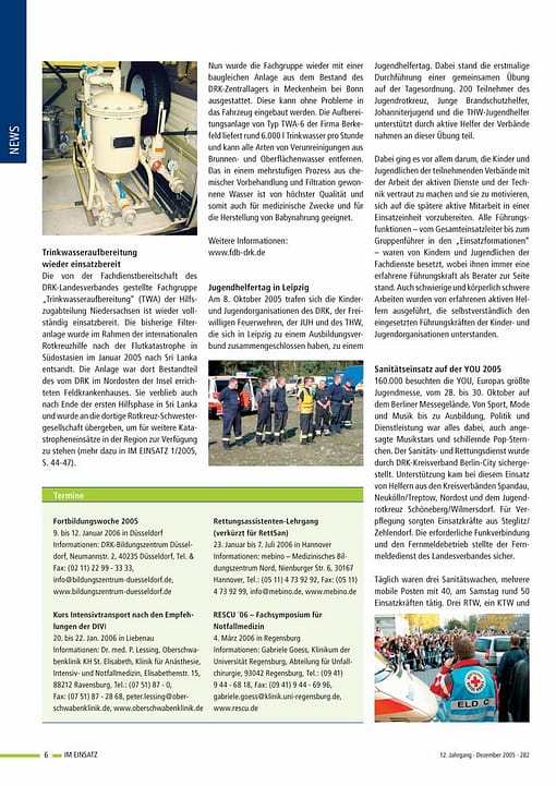 IM EINSATZ 04/2005 - Koordination