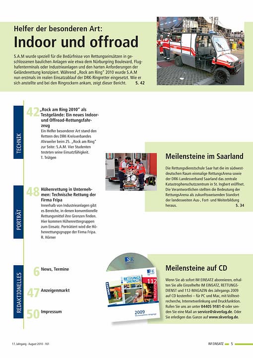 IM EINSATZ 04/2010 - Helfer vor Ort und First Responder