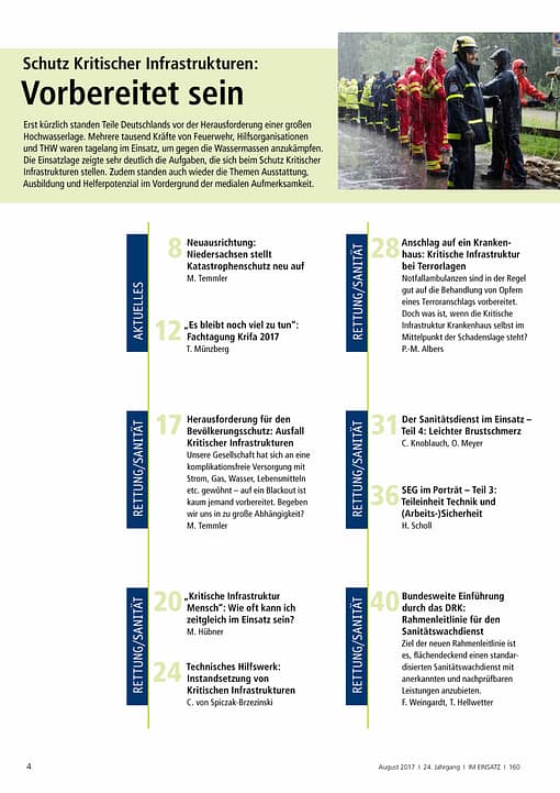 IM EINSATZ 04/2017 - Ist Ihre Kommune auf den Blackout vorbereitet?