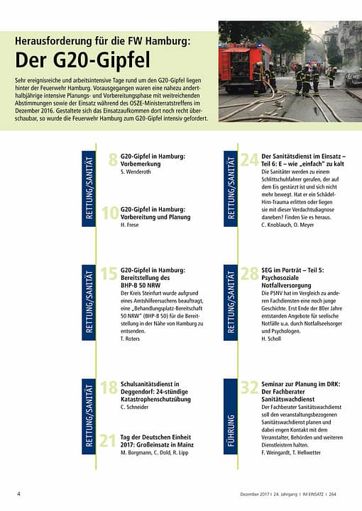 IM EINSATZ 06/2017 - Hamburgs größter Einsatz