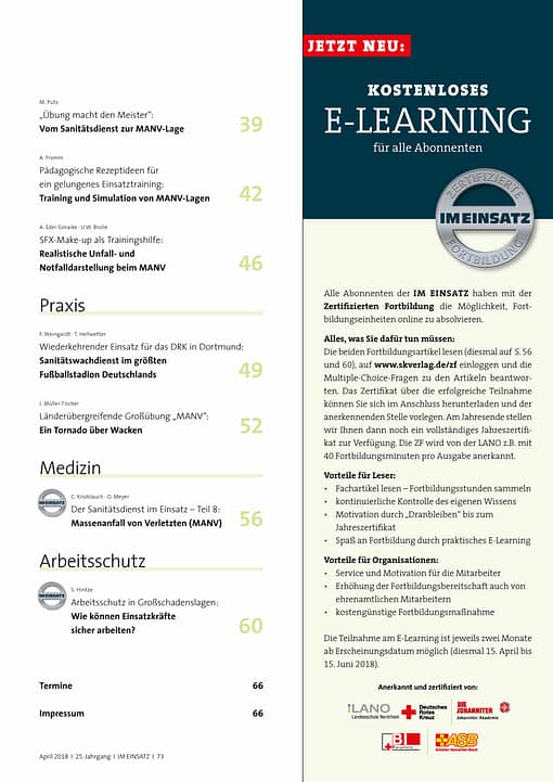 IM EINSATZ 02/2018 - Massenanfall von Verletzten