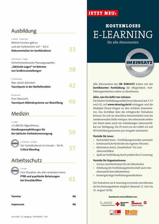 IM EINSATZ 03/2018 - Polizeilagen