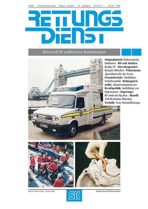 RETTUNGSDIENST 01/1996
