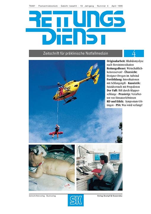 RETTUNGSDIENST 04/1996