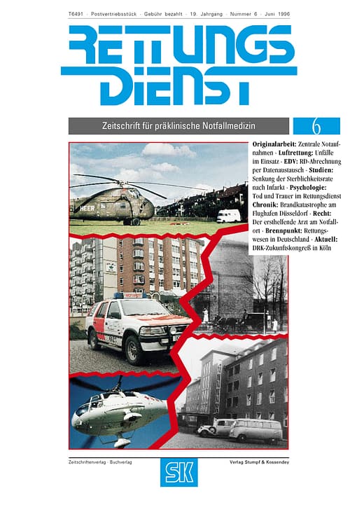 RETTUNGSDIENST 06/1996