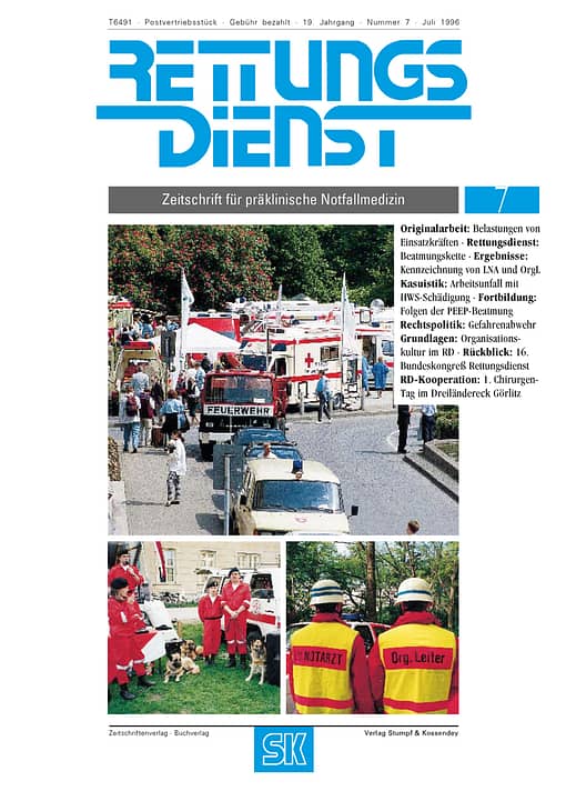 RETTUNGSDIENST 07/1996