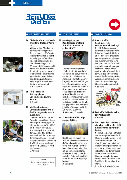 RETTUNGSDIENST 07/2001