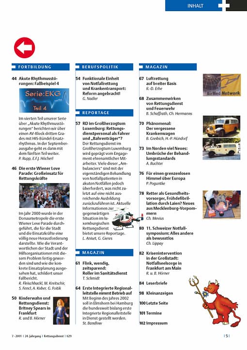 RETTUNGSDIENST 07/2001
