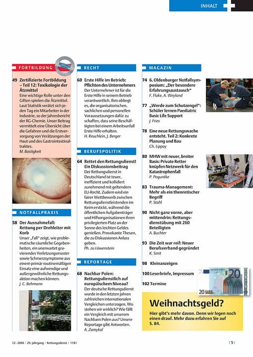 RETTUNGSDIENST 01/2006