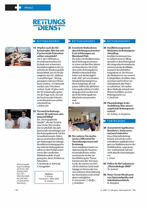 RETTUNGSDIENST 06/2008