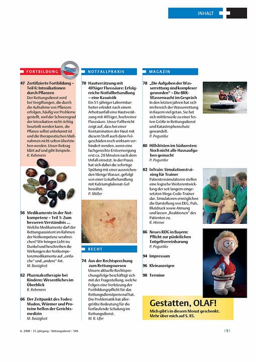 RETTUNGSDIENST 06/2008