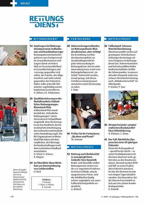 RETTUNGSDIENST 02/2009