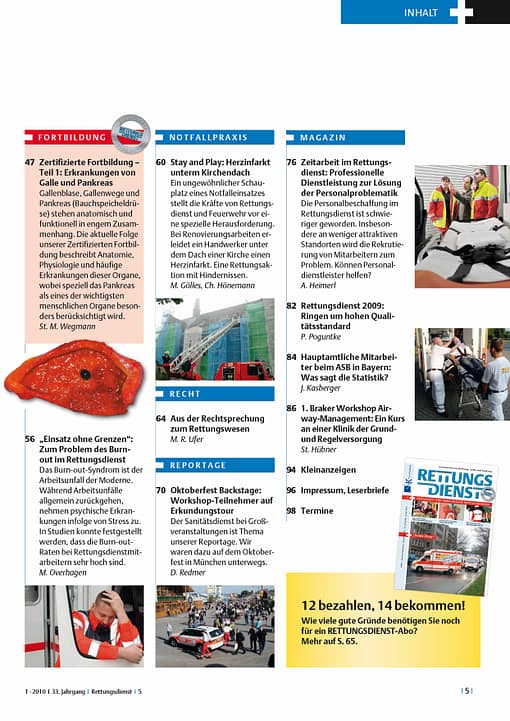 RETTUNGSDIENST 01/2010