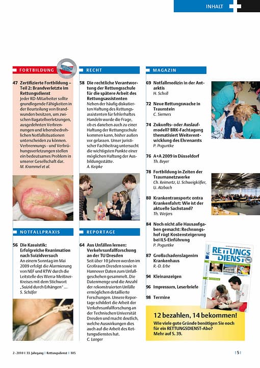 RETTUNGSDIENST 02/2010