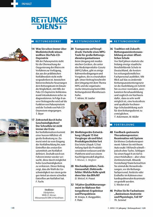 RETTUNGSDIENST 07/2010