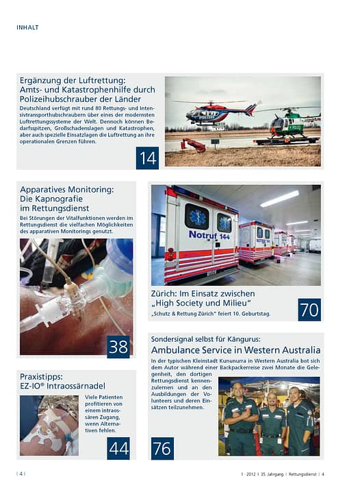 RETTUNGSDIENST 01/2012