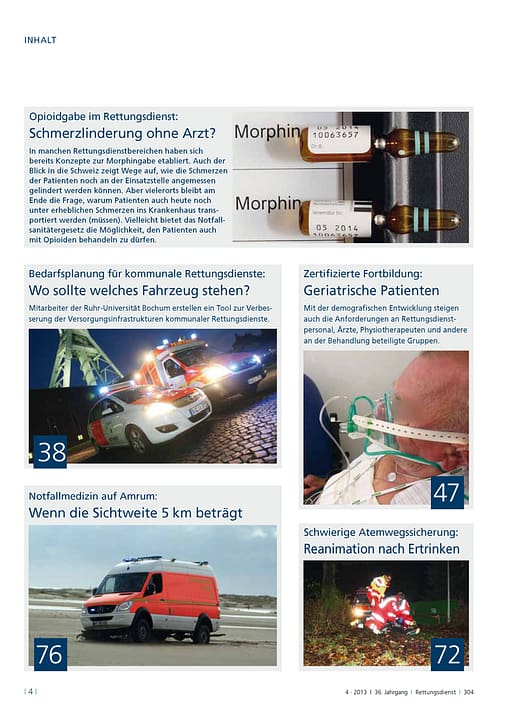 RETTUNGSDIENST 04/2013