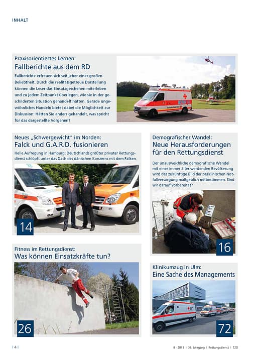RETTUNGSDIENST 08/2013