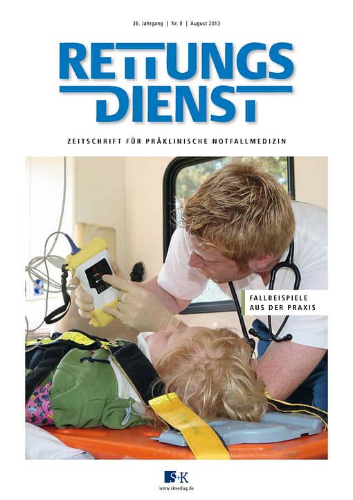 RETTUNGSDIENST 08/2013
