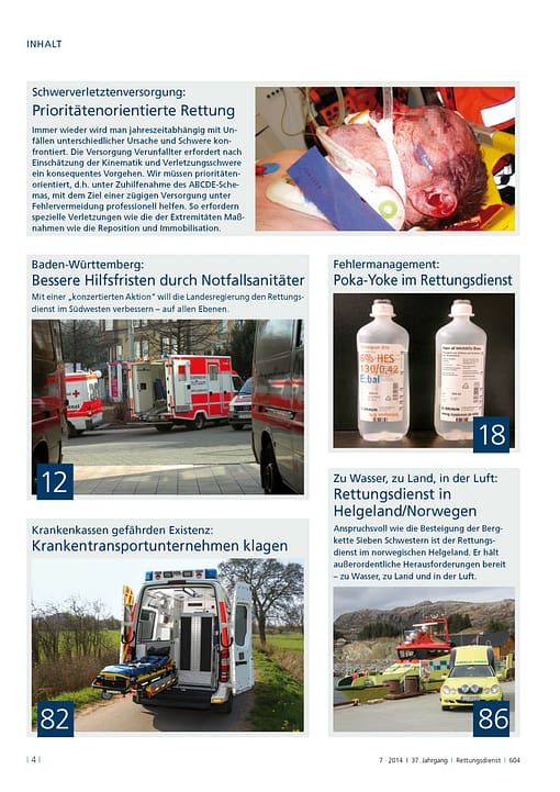 RETTUNGSDIENST 07/2014