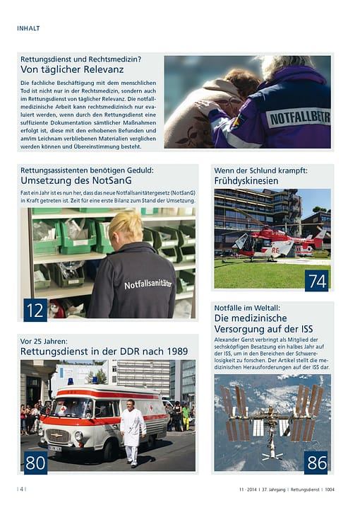 RETTUNGSDIENST 11/2014
