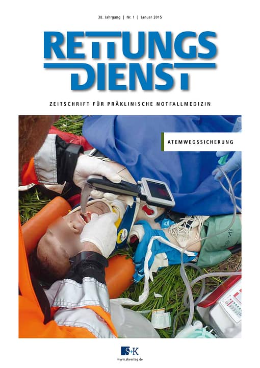 RETTUNGSDIENST 01/2015