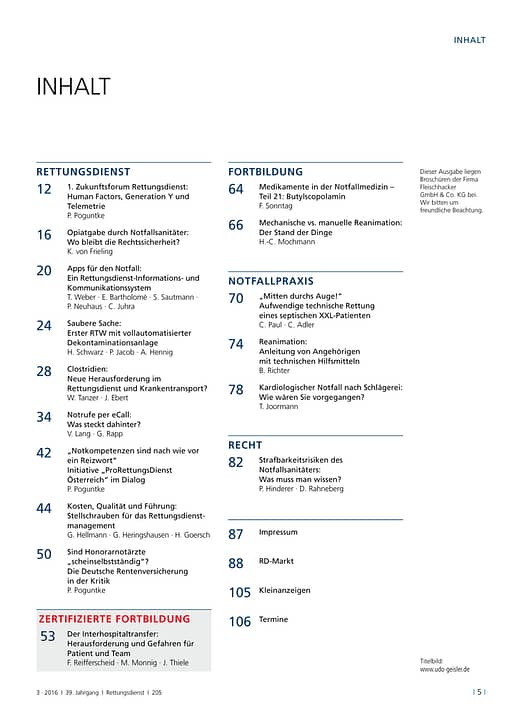 RETTUNGSDIENST 03/2016