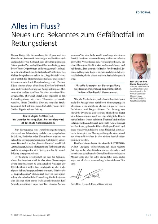 RETTUNGSDIENST 05/2016