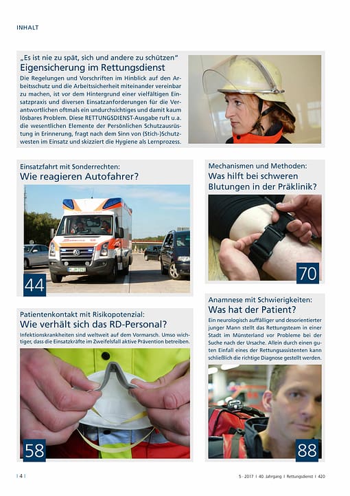 Rettungsdienst 5/2017 - Eigensicherung