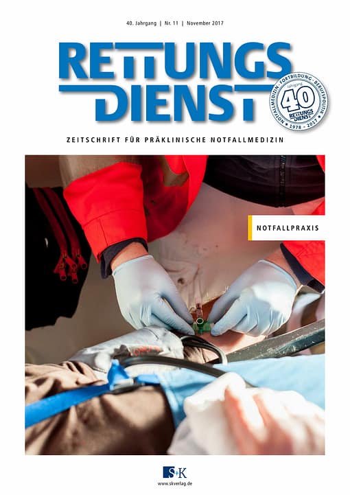 Rettungsdienst 11/2017 - Notfallpraxis