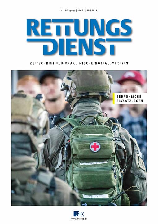 Rettungsdienst 5/2018 - Bedrohliche Lagen