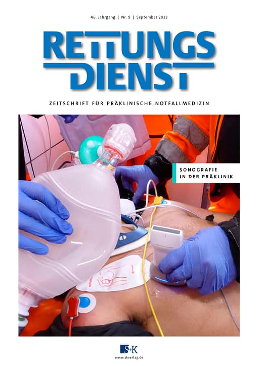 RETTUNGSDIENST 9/2023: Sonografie in der Präklinik