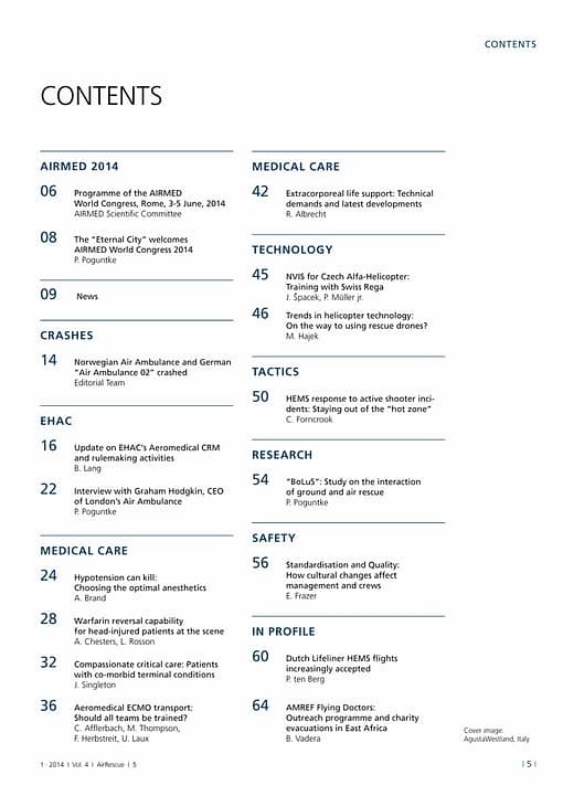 AirRescue Magazine - AIRMED 2014 IN ROME