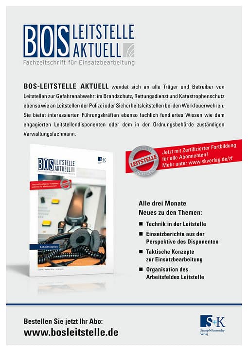 BOS LEITSTELLE AKTUELL 1/2014 - Schnittstellen